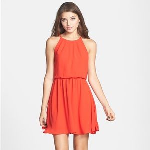 LUSH coral dress